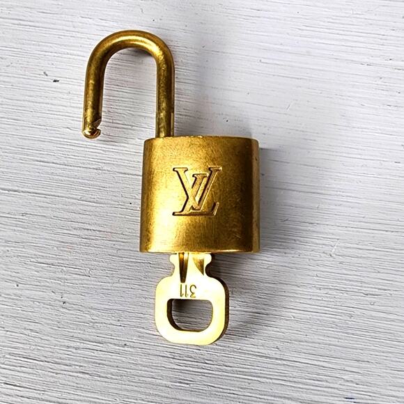 Louis Vuitton Brass Lock and Key 311 - Picture 1 of 4